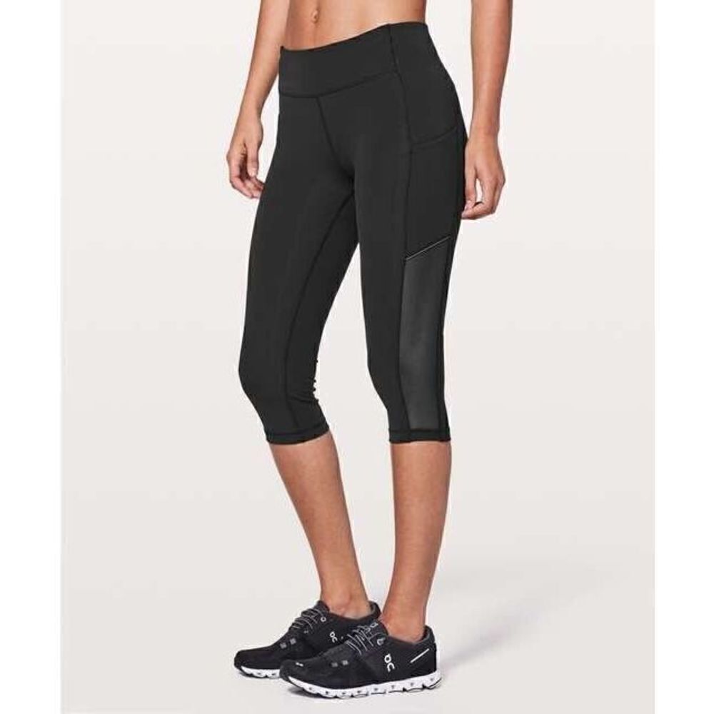 Lululemon Speed Up  Size 6 Leggings Black Luxtreme Running